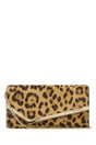 JIMMY CHOO Mini Animal Print Leather Clutch Bag