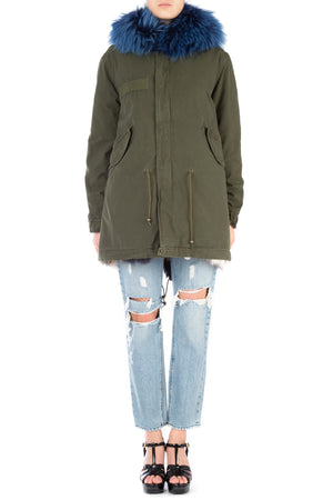 MR&MRS ITALY Chic Women's Mini Parka Jacket