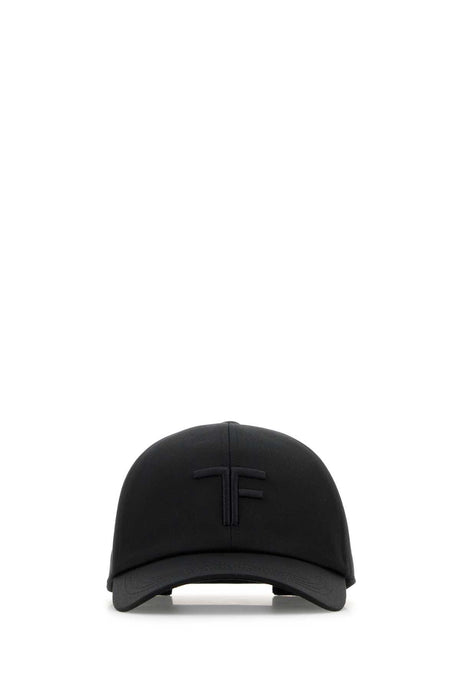 TOM FORD Classic Black Cotton Baseball Cap