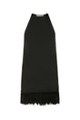 SAINT LAURENT Chic Black Crepe Mini Dress for Women