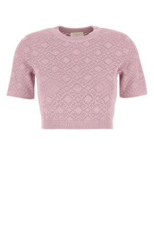 GIVENCHY Cropped Short Sleeves Sweater