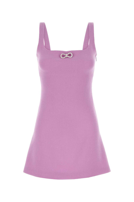 MACH&MACH Chic Lilac Wool Mini Dress