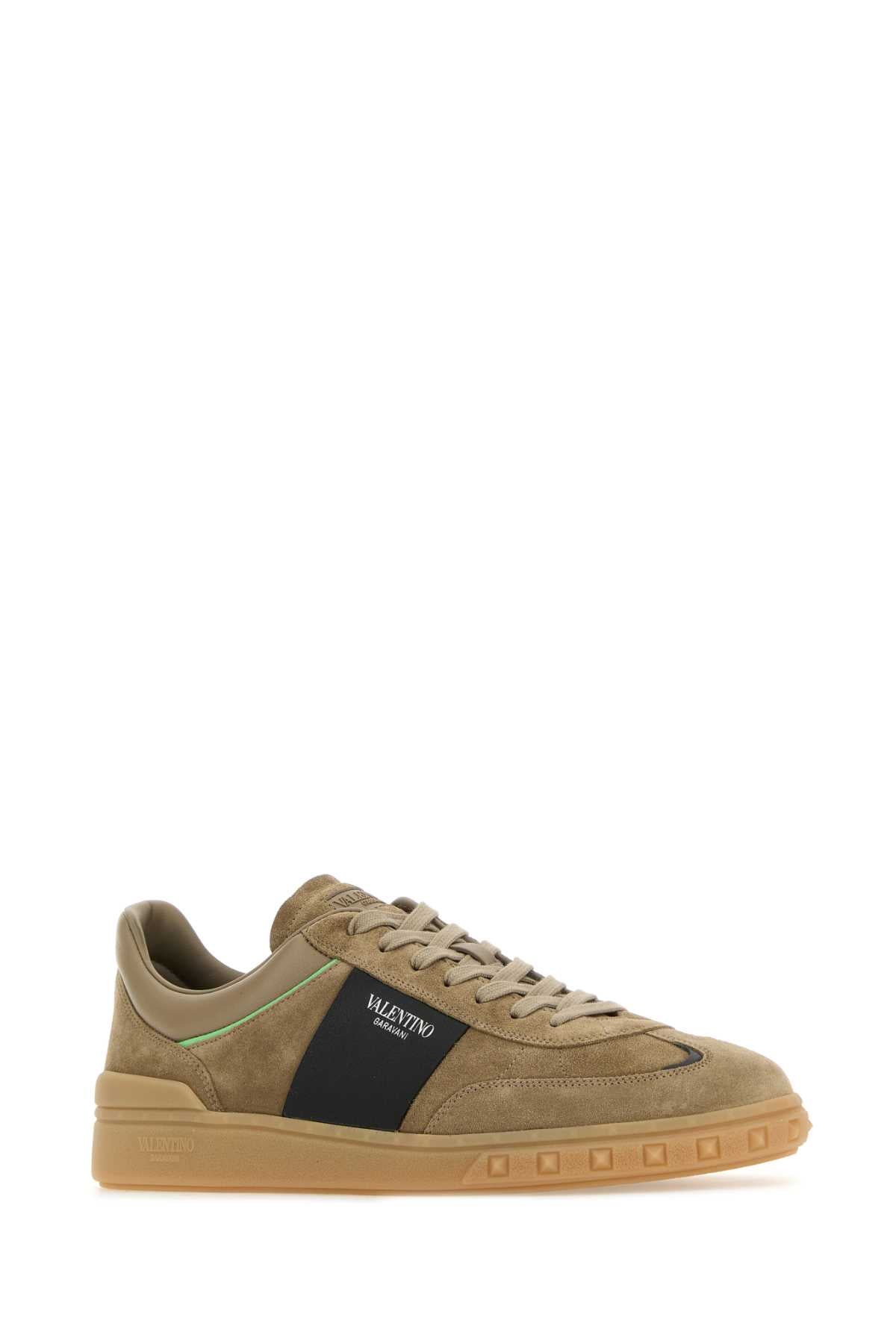 VALENTINO GARAVANI Biscuit Suede Upvillage Sneaker - Men's Casual Footwear