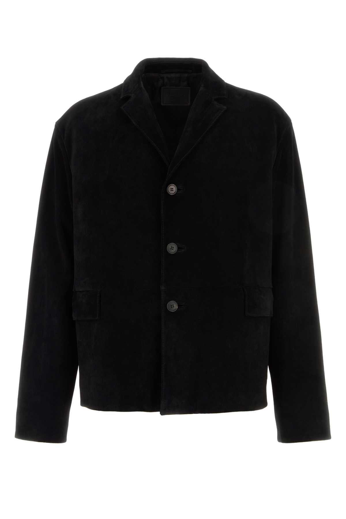 PRADA Classic Black Suede Blazer for Men