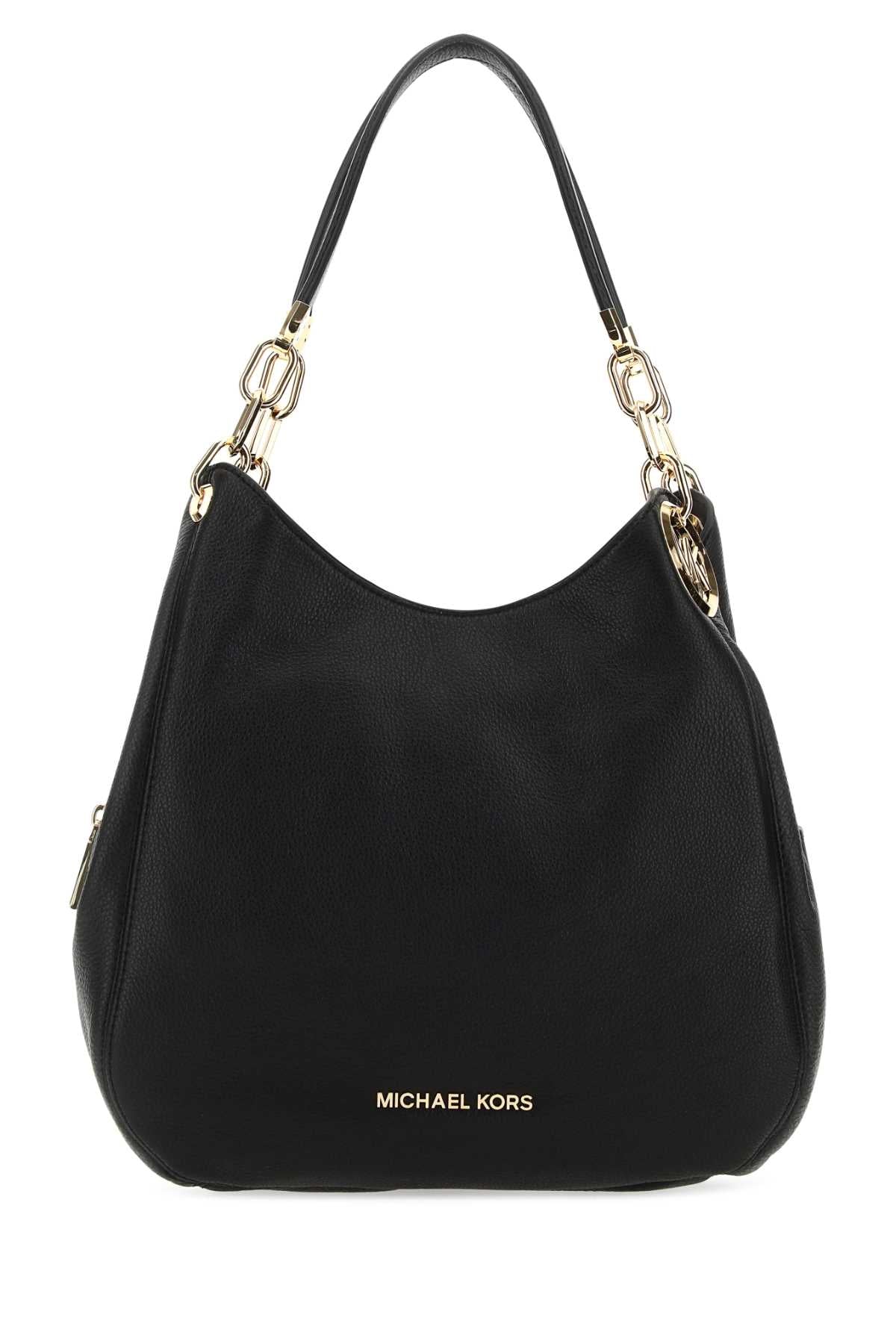 MICHAEL BY MICHAEL KORS Large Lillie Shoulder Handbag - Chic Black Leather Style