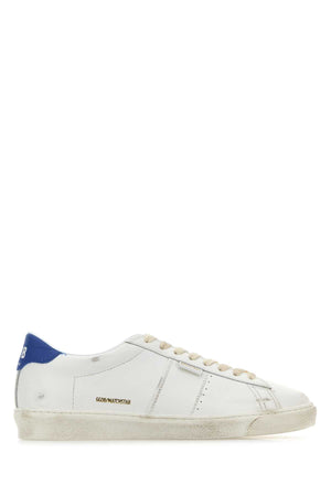 GOLDEN GOOSE DELUXE BRAND White Leather Matchstar Mini Sneakers for Men