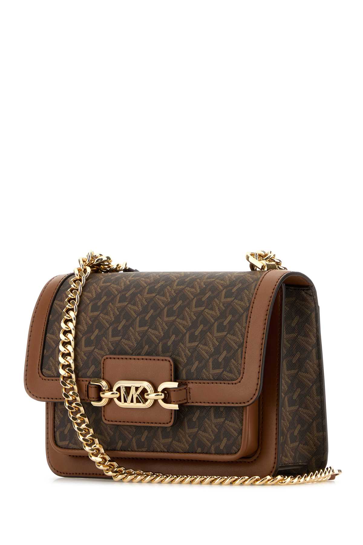 MICHAEL BY MICHAEL KORS Mini Printed Canvas and Leather Heather Shoulder Handbag