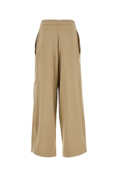 AMI Beige Wide-Leg Pants for Women