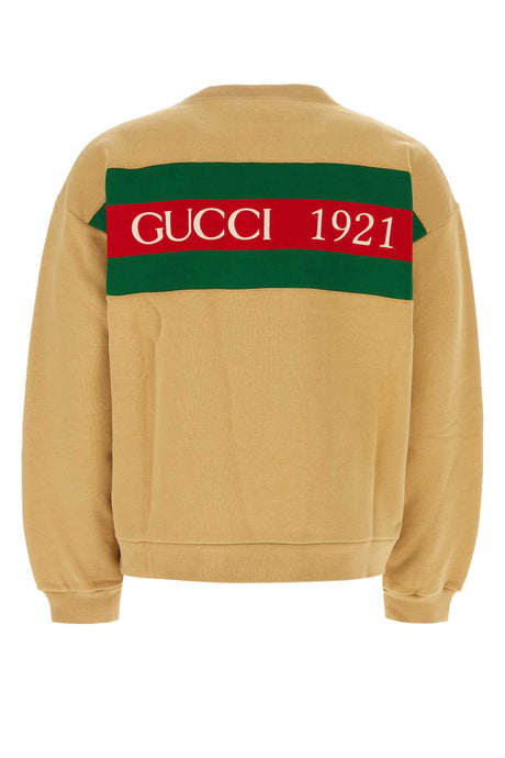 GUCCI Cotton Sweatshirt for Men - Beige