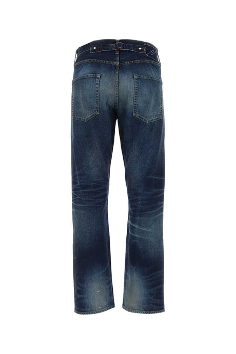 VISVIM Classic Dark Blue Denim Jeans for Men