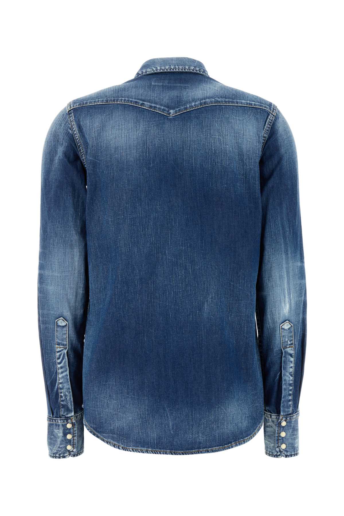 DSQUARED Stretch Denim Western Shirt for Women - Size S