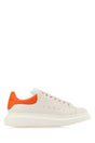 ALEXANDER MCQUEEN Stylish Leather Sneakers for Men with Vibrant Heel