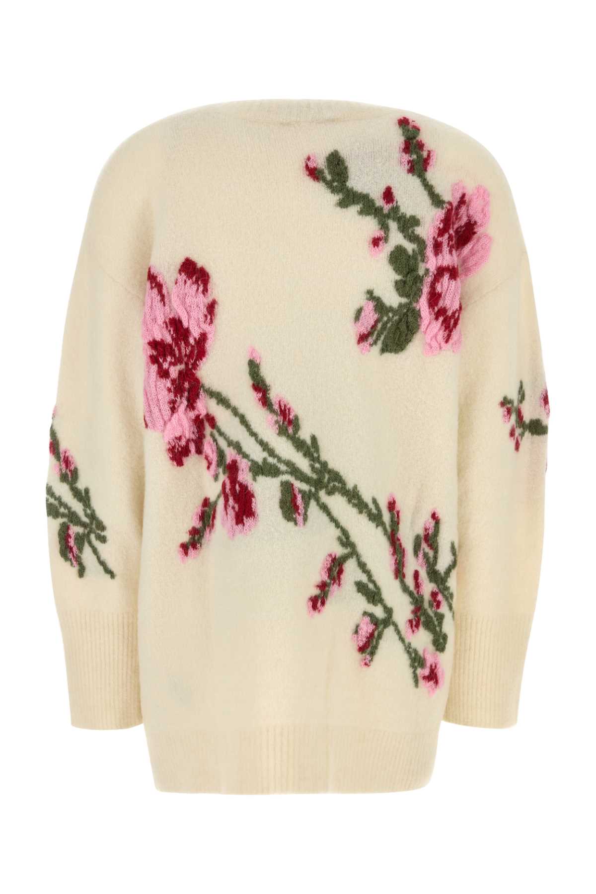 BLUMARINE Embroidered Oversize Cardigan