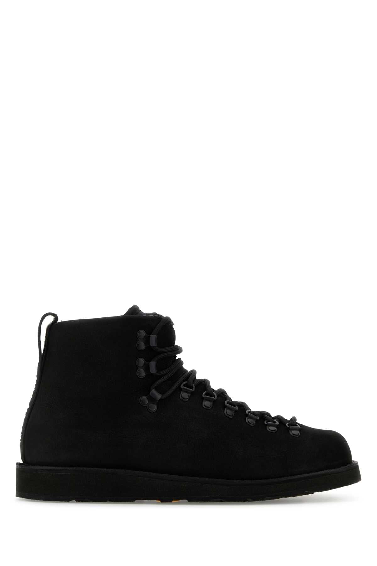 STONE ISLAND Black Leather Nabuk Sneakers - Stylish & Modern Design