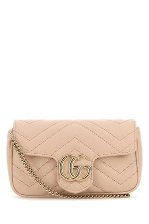 GUCCI Mini Leather Clutch in Soft Pink