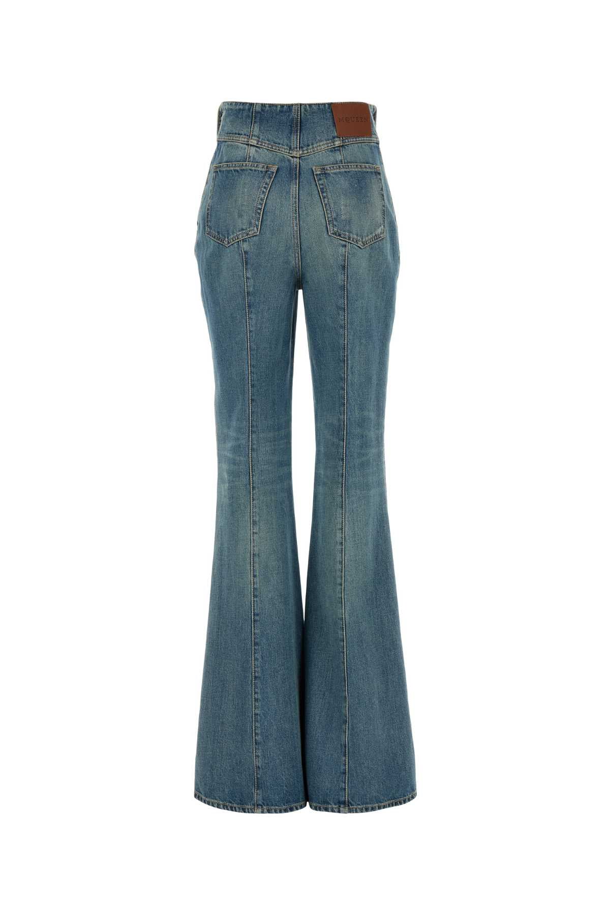 ALEXANDER MCQUEEN Light Blue Denim Jeans for Women