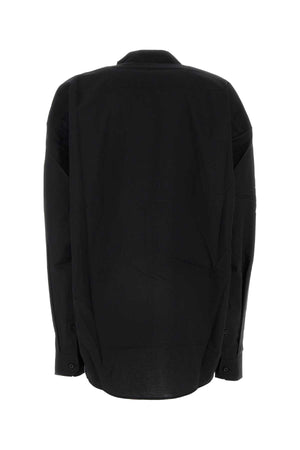 Y PROJECT Oversized Black Poplin Shirt - Women’s Stylish Essential