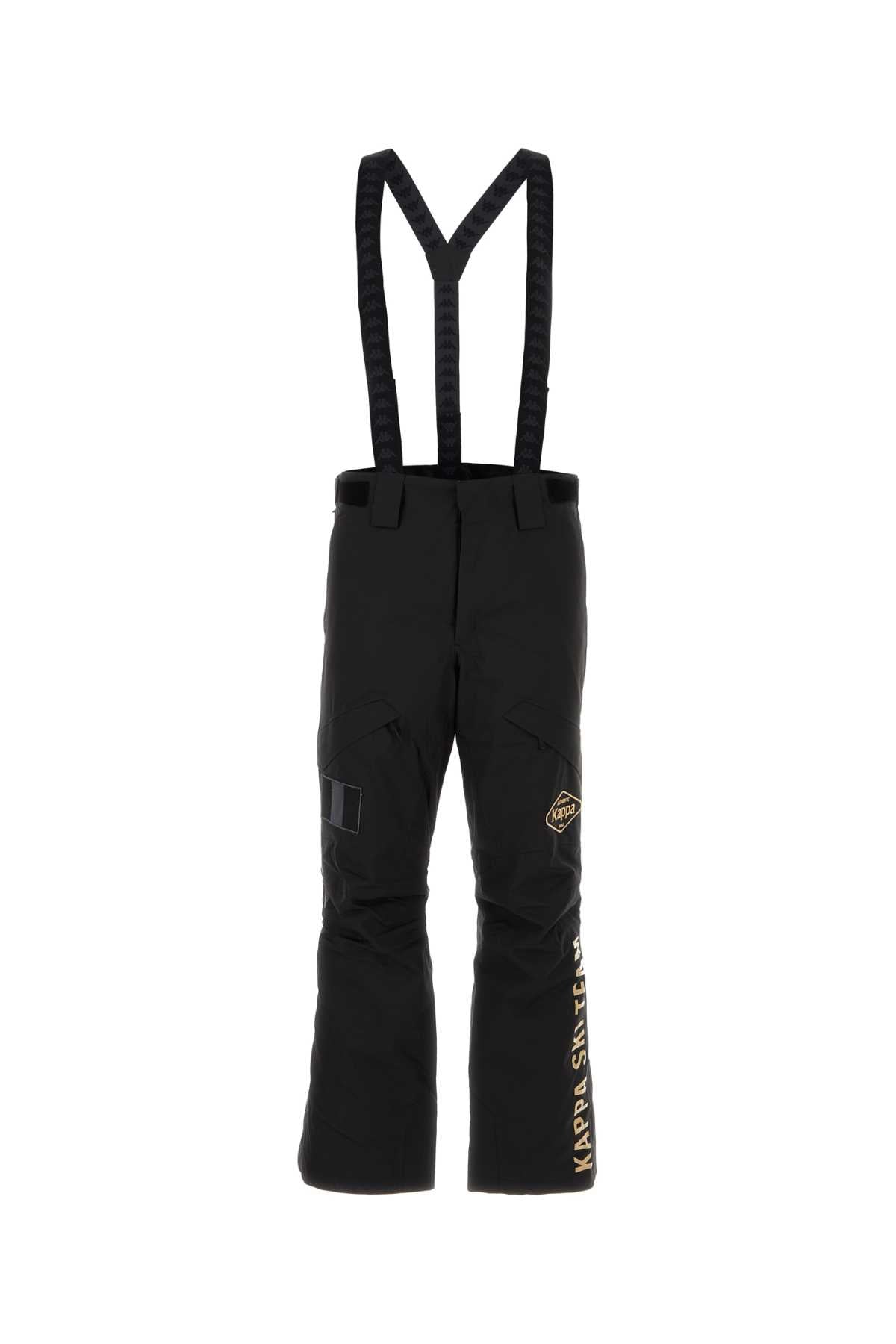 KAPPA Men's Black Polyester Ski Pants