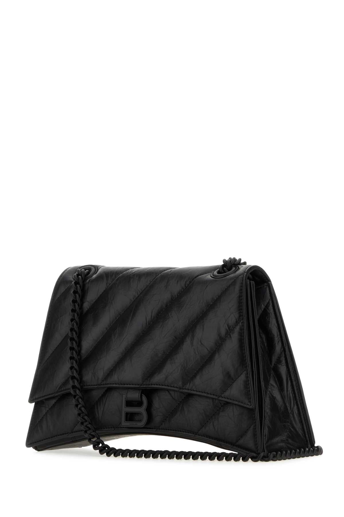 BALENCIAGA Crush M Leather Shoulder Bag - 31 cm