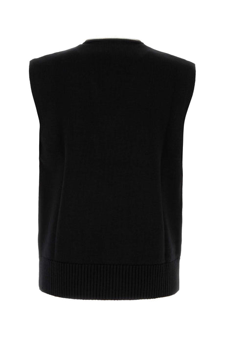 COURREGES Modern Black Wool Vest for Men