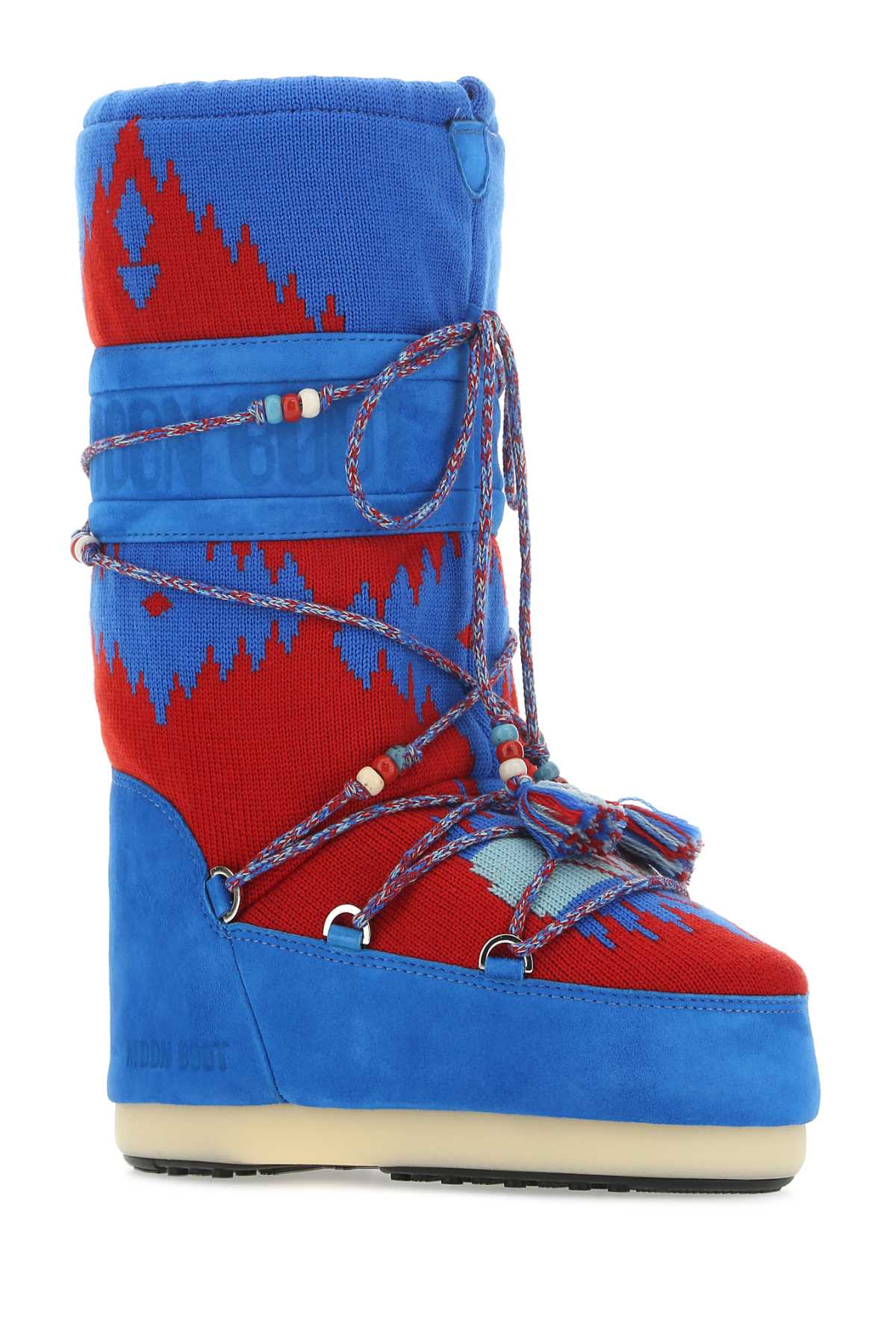 ALANUI Multicolored Suede and Fabric Boots for Men